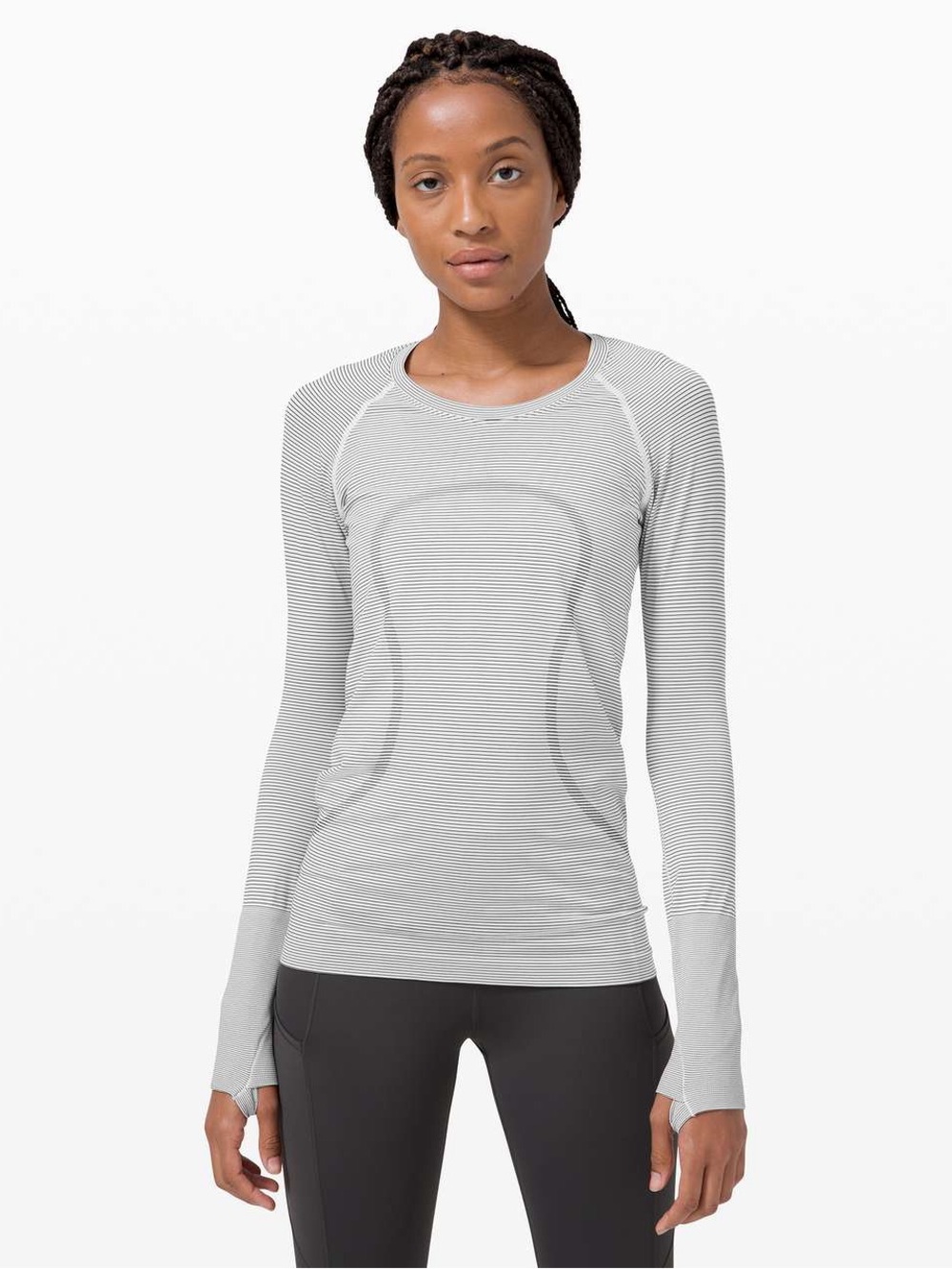 Lululemon Striped Swiftly Tech Long Sleeve 2.0 Size 12